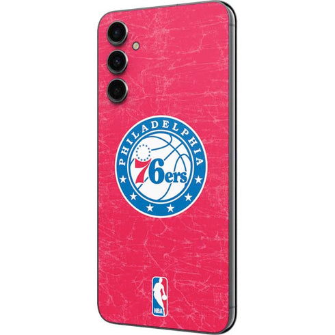 NBA Philadelphia 76ers Distressed Galaxy A14 5G Skin
